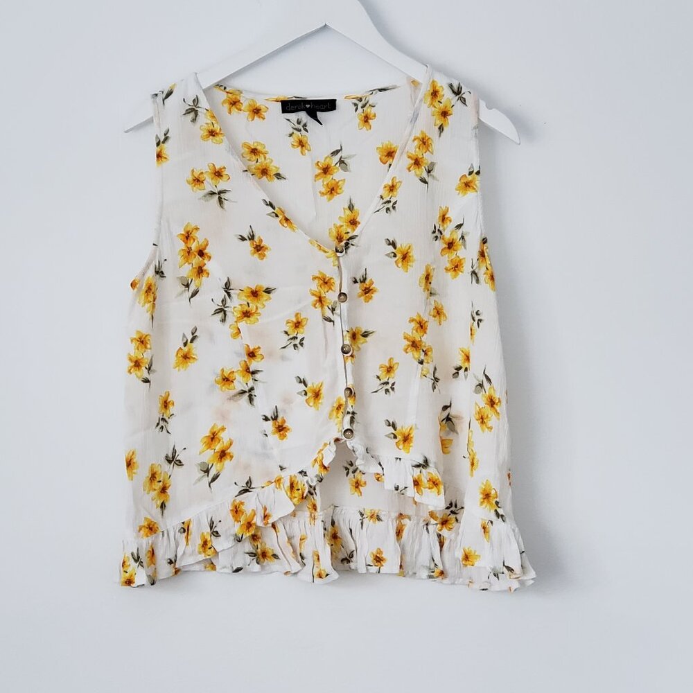 Derek Heart large floral shirt